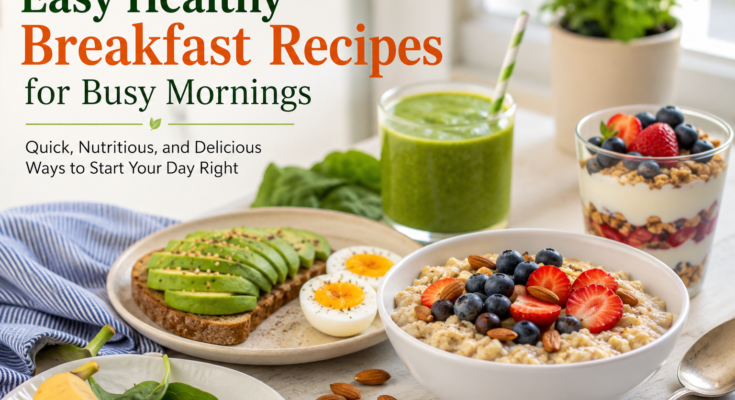 Easy Healthy Breakfast Recipes for Busy Mornings