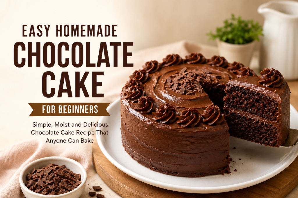 Easy Homemade Chocolate Cake for Beginners