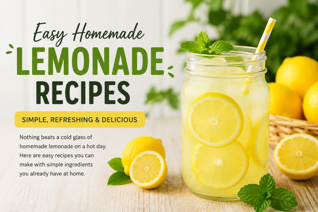 Easy Homemade Lemonade Recipes