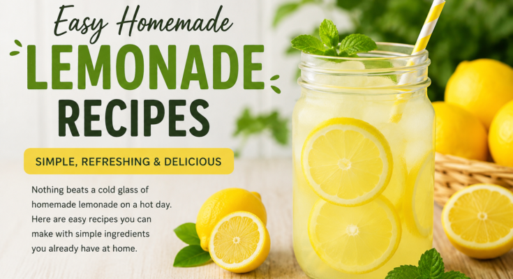 Easy Homemade Lemonade Recipes