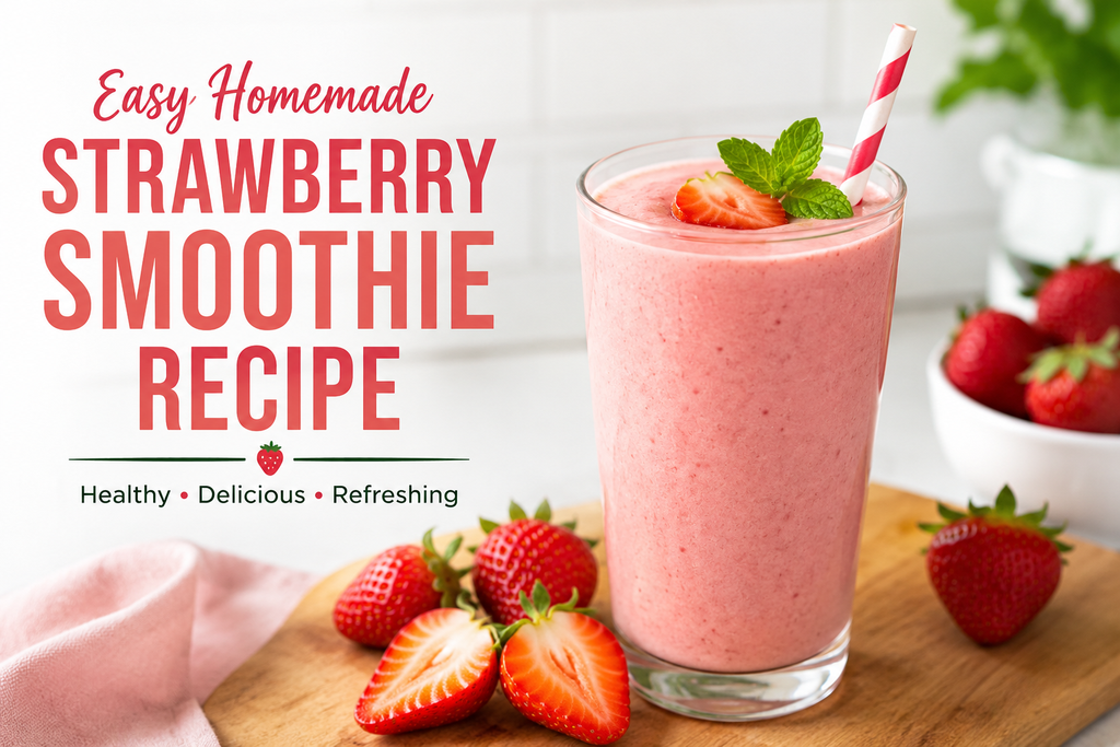 Easy Homemade Strawberry Smoothie Recipe