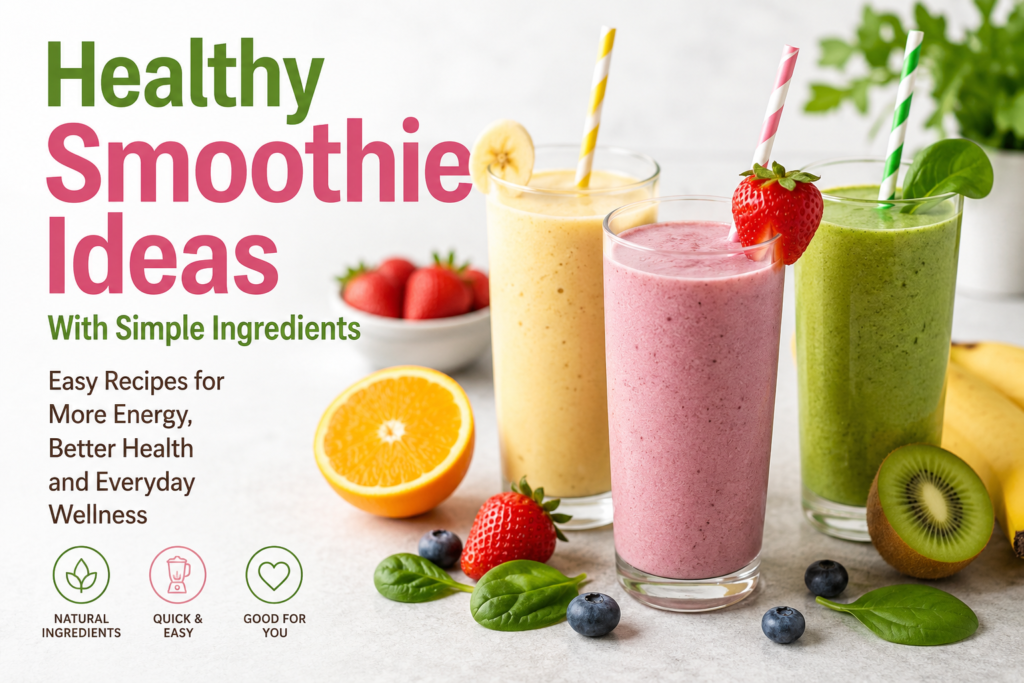 Healthy Smoothie Ideas With Simple Ingredients