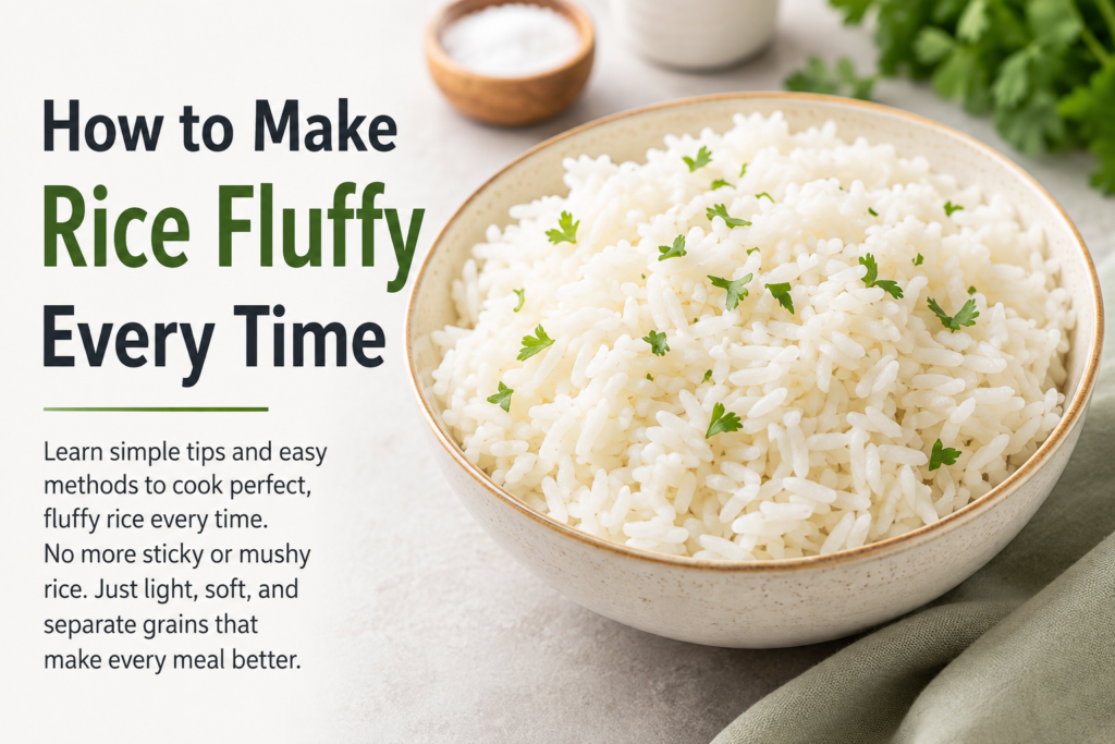 How to Make Rice Fluffy Every Time