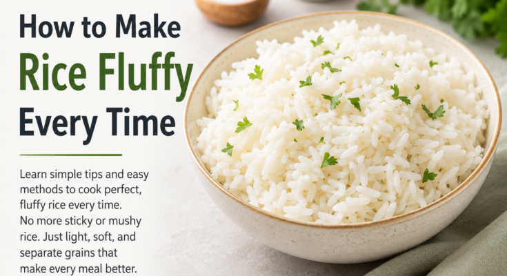 How to Make Rice Fluffy Every Time