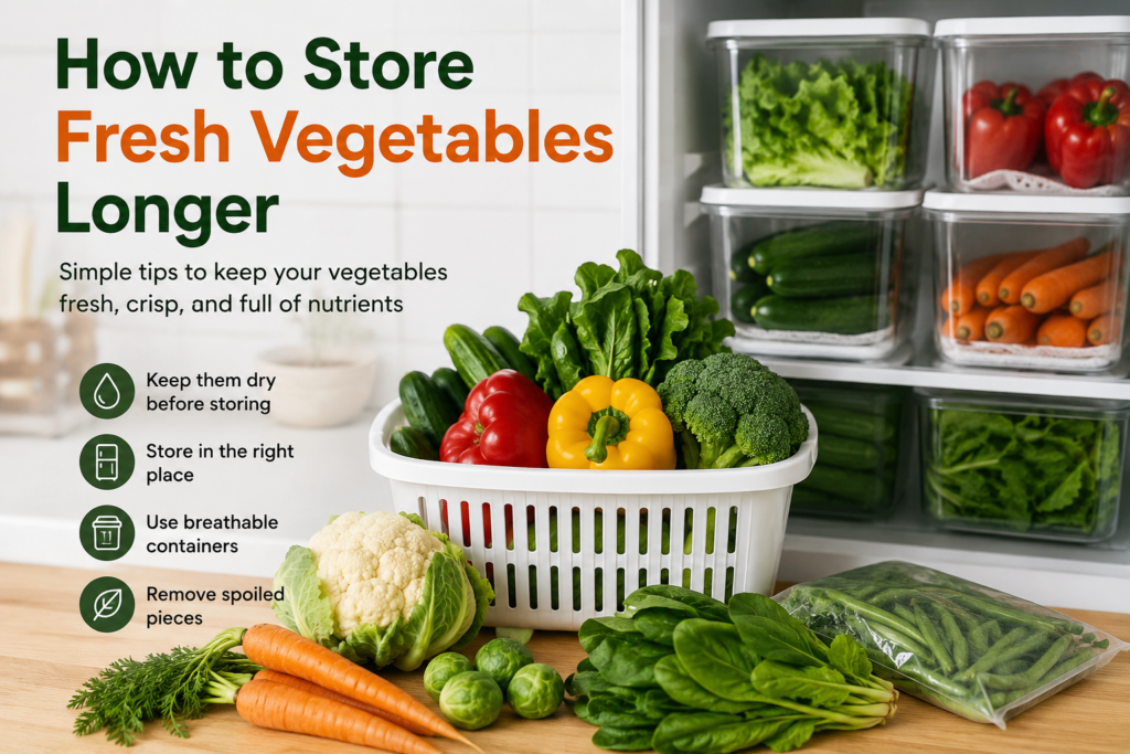 How to Store Fresh Vegetables Longer