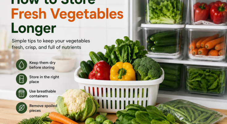 How to Store Fresh Vegetables Longer