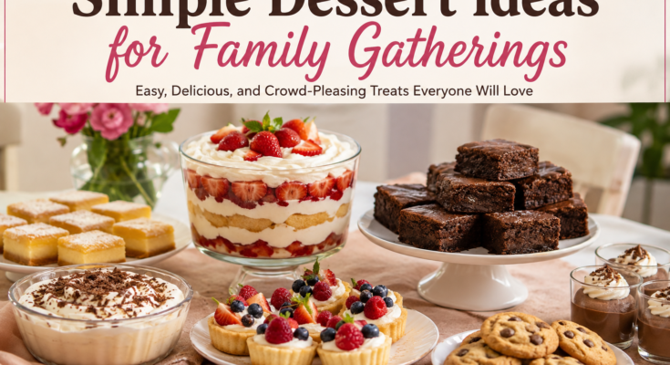 Simple Dessert Ideas for Family Gatherings