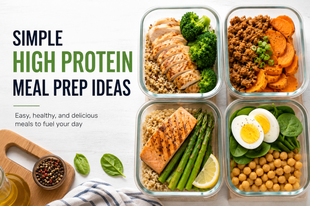 Simple High Protein Meal Prep Ideas