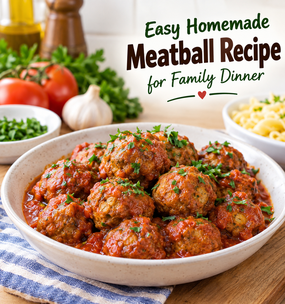 Easy Homemade Meatball Recipe for Family Dinner