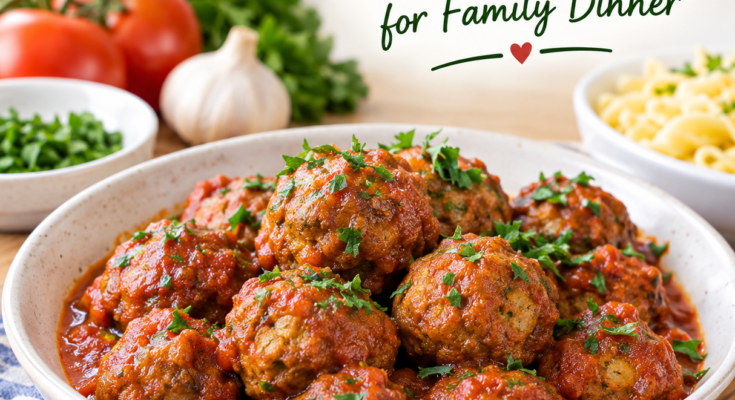 Easy Homemade Meatball Recipe for Family Dinner